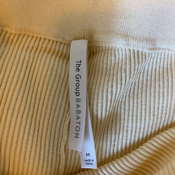 The group by Babaton rib knit lounge pants wide leg - Picture 3 of 5